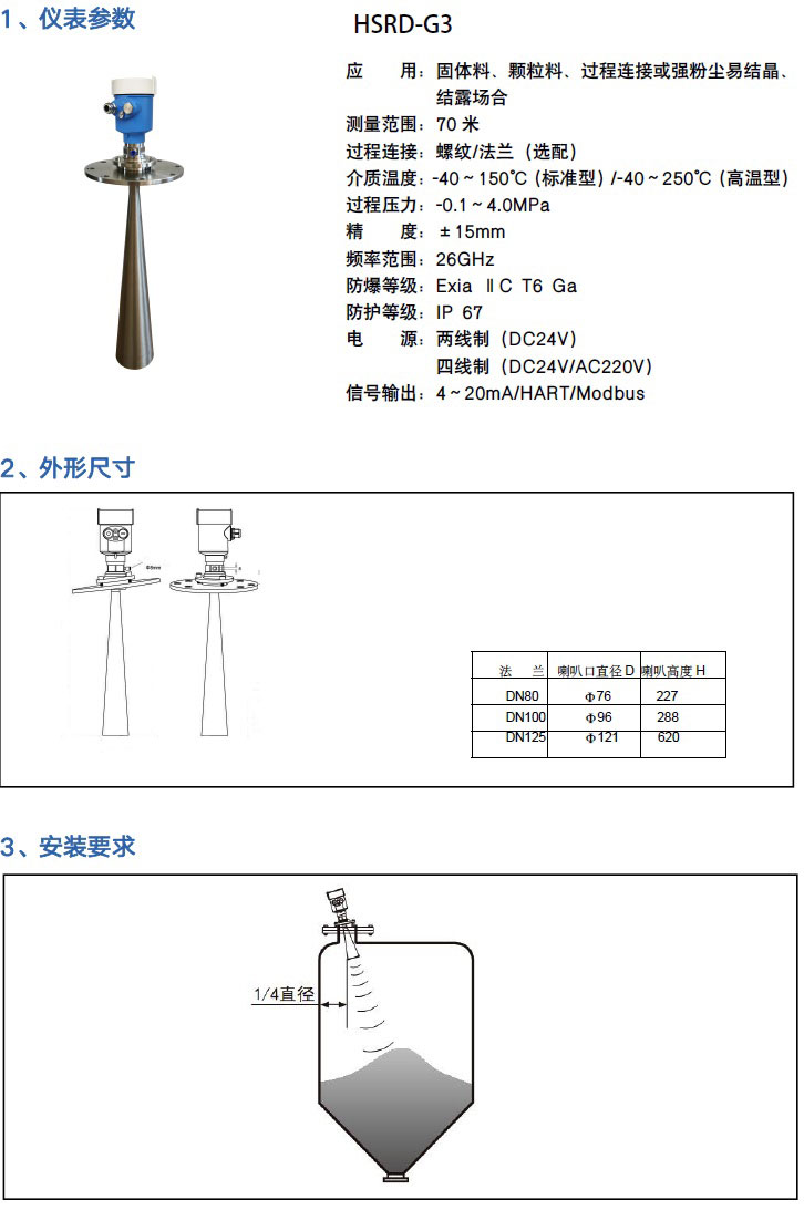 高頻雷達(dá)物位計(jì)